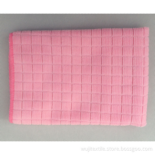 SGS Microfiber Stripe Kitchen Cleaning Towel Dish Washing Cloth